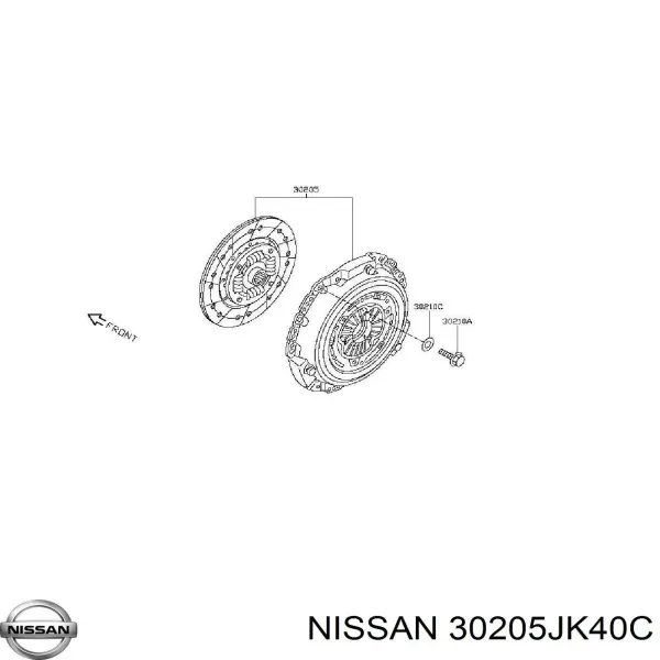 Embrague 30205JK40C Nissan/Infiniti