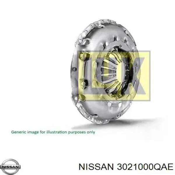 Plato de presión de embrague 3021000QAE Nissan/Infiniti