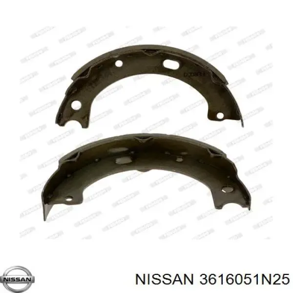 Juego de zapatas de frenos, freno de estacionamiento Nissan Patrol Y61