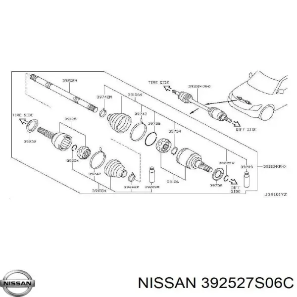  392527S06C Nissan/Infiniti