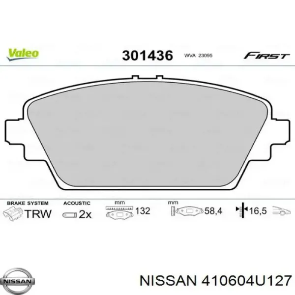 Pastillas de freno delanteras Nissan Primera P12