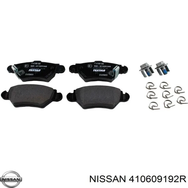 Pastillas de freno 410609192R Nissan/Infiniti