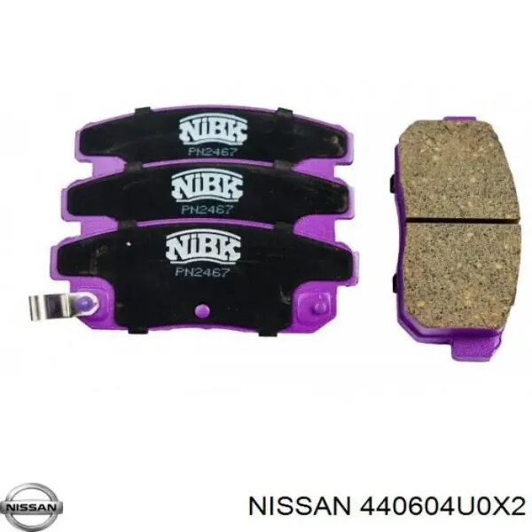 Pastillas de freno traseras 440604U0X2 Nissan/Infiniti