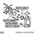 Guía de la pinza de freno delantera Mitsubishi L 200 KA, KB
