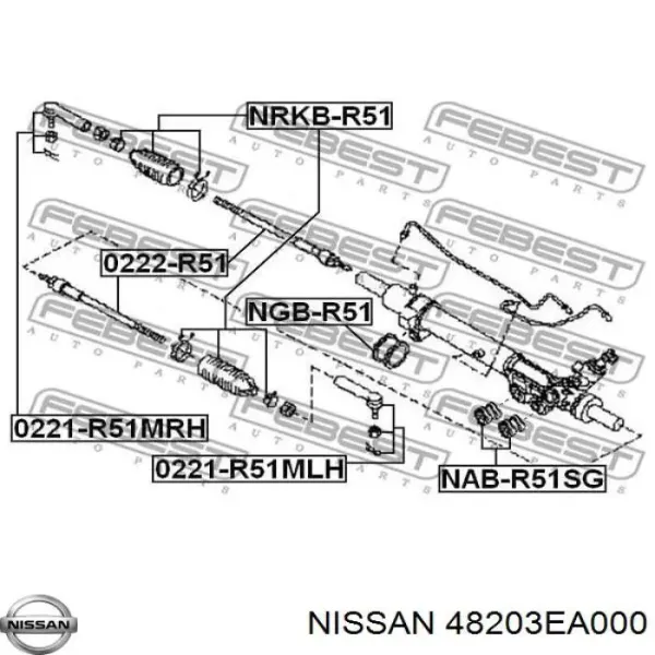 Fuelle, dirección Nissan Navara D40M