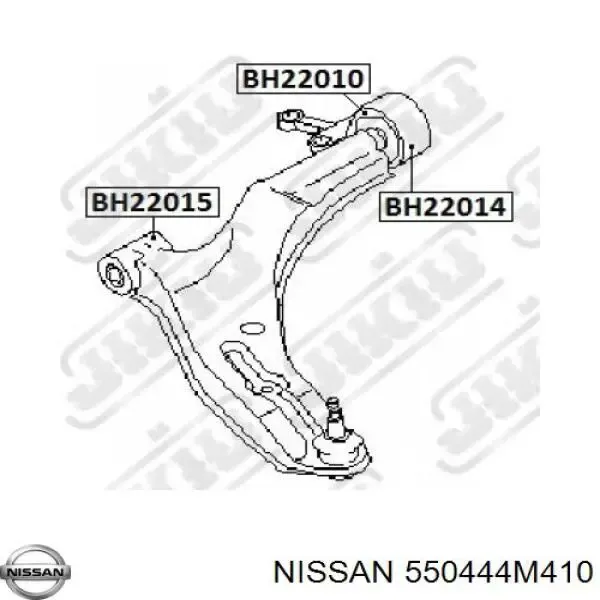Silentblock del brazo de suspensión 550444M410 Nissan/Infiniti