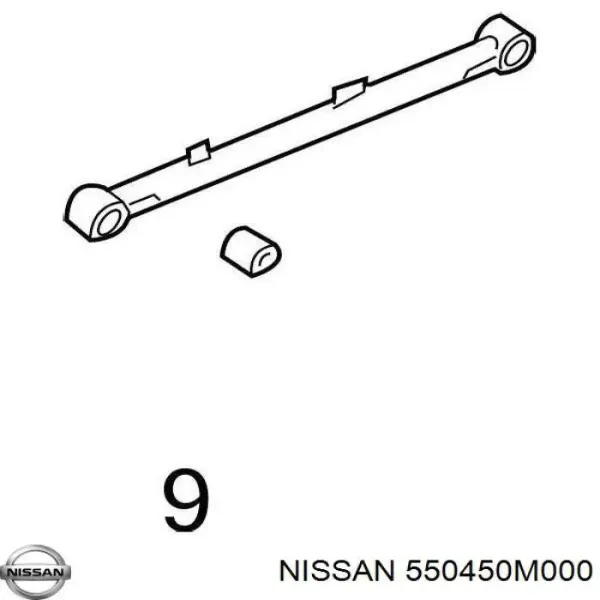 Silentblock trasero 550450M000 Nissan/Infiniti