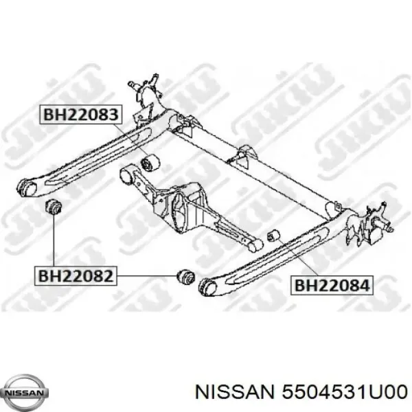 Silentblock trasero 5504531U00 Nissan/Infiniti
