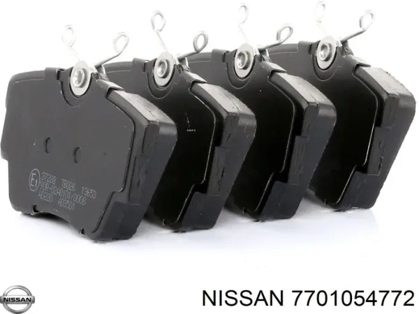 Pastillas de freno traseras 7701054772 Nissan/Infiniti