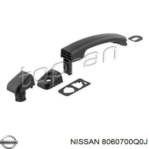 Manija exterior de puerta delantera 8060700Q0J Nissan/Infiniti