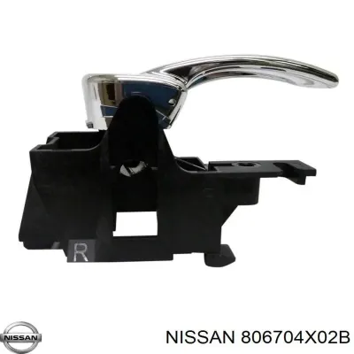 Manecilla de puerta, equipamiento habitáculo, derecha delantera/trasera NISSAN 806704X02B