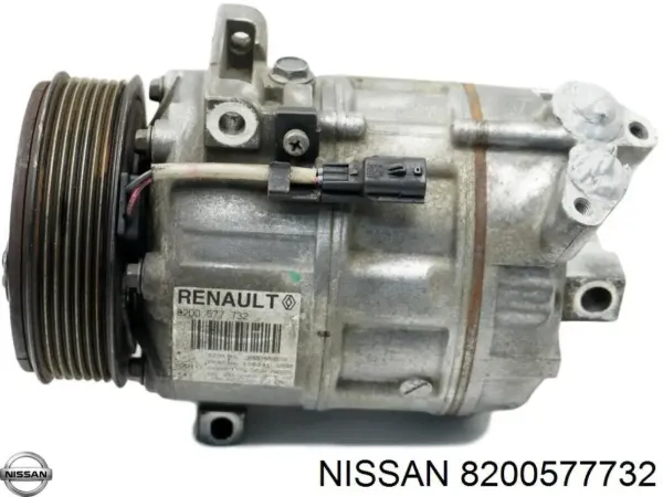 Compresor de aire acondicionado 8200577732 Nissan/Infiniti