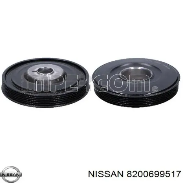 Polea de cigüeñal 8200699517 Nissan/Infiniti