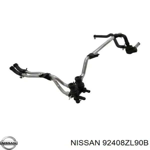 Manguera doble del radiador de la calefacción 92408ZL90B Nissan/Infiniti