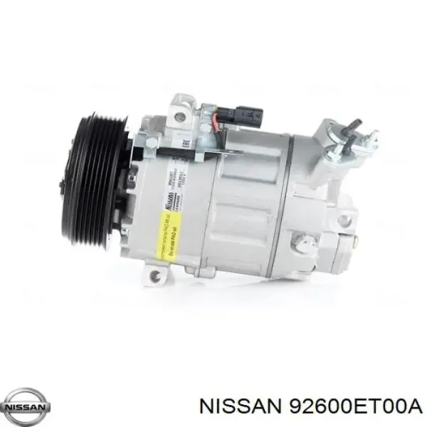 Compresor de aire acondicionado 92600ET00A Nissan/Infiniti