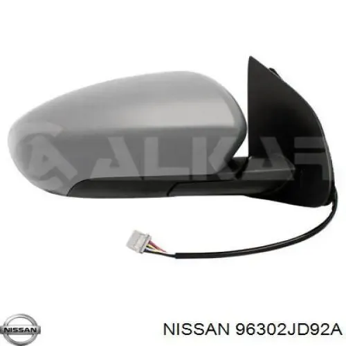 Espejo retrovisor izquierdo Nissan Qashqai 1 J10
