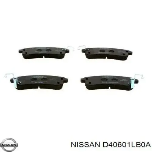 Pastillas de freno traseras D40601LB0A Nissan/Infiniti