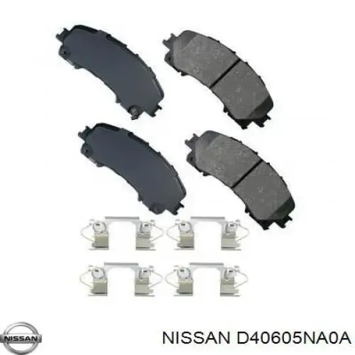 Pastillas de freno traseras D40605NA0A Nissan/Infiniti