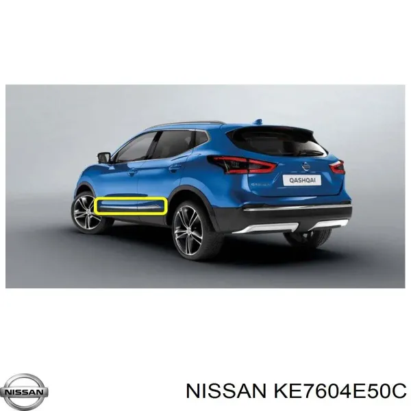 Juego de molduras de puertas KE7604E50C Nissan/Infiniti