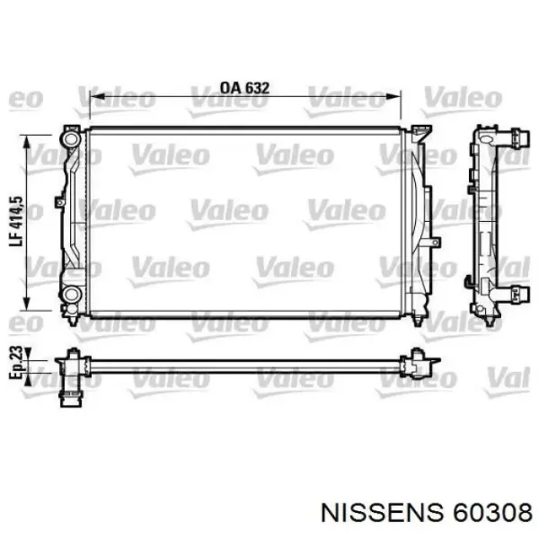 Radiador 60308 Nissens