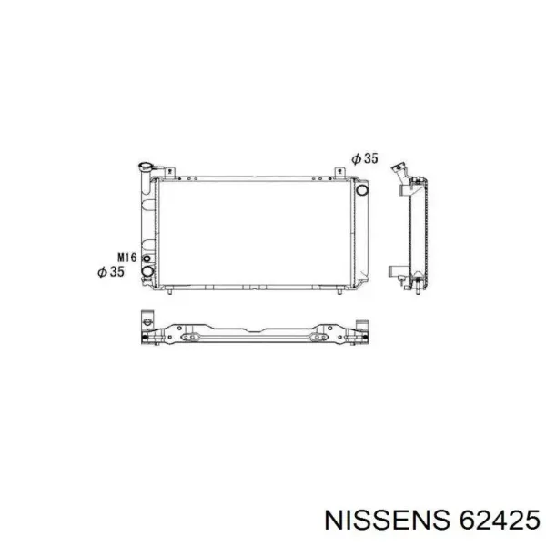 Radiador 62425 Nissens