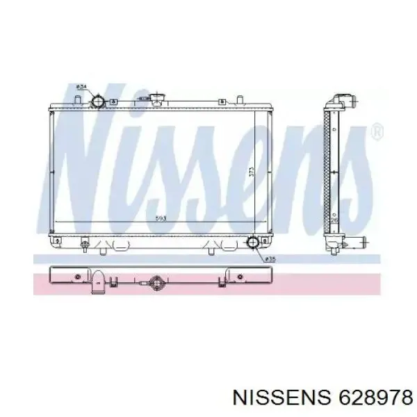 Radiador MR481791 Mitsubishi