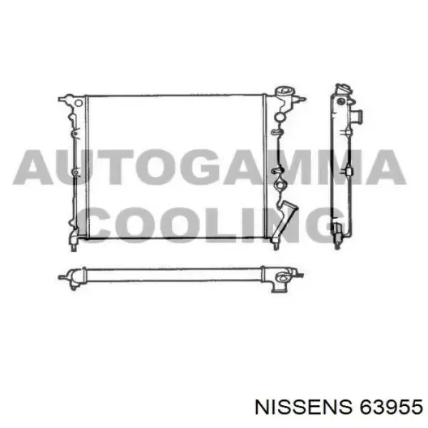 Radiador 63955 Nissens