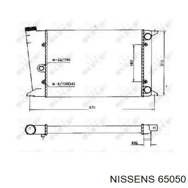 Radiador 65050 Nissens