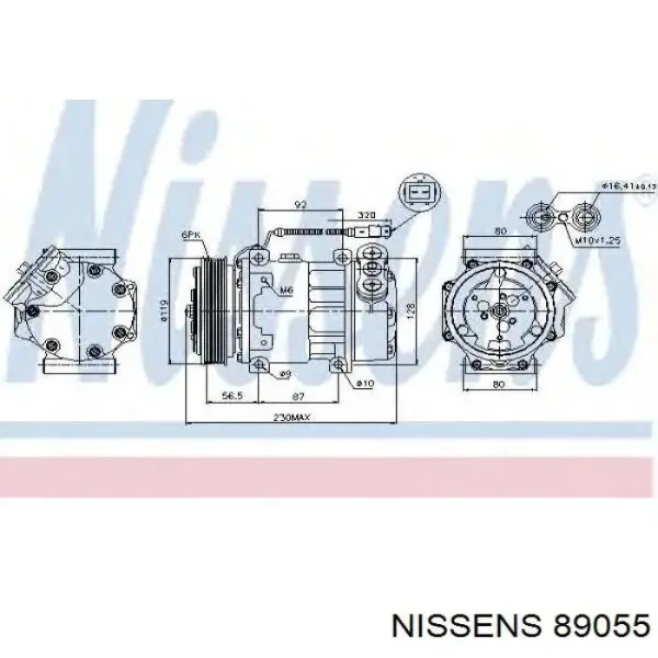 Compresor de aire acondicionado Peugeot 206 2A/C