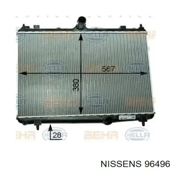 Intercooler 96496 Nissens