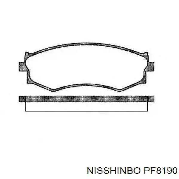 Pastillas de freno PF8190 Nisshinbo