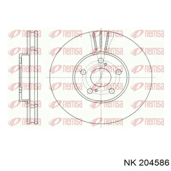 Freno de disco delantero Toyota Celica T16