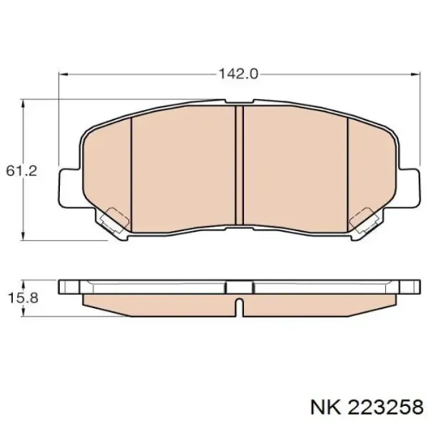 Pastillas de freno delanteras Mazda CX-5 1 KE, GH