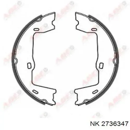 Juego de zapatas de frenos, freno de estacionamiento Opel Astra 51, 52, F35, M35