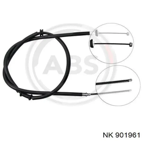 Cable de freno de mano trasero derecho 2001421 Beca Cables