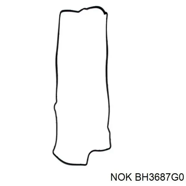 Retén de cigüeñal frontal BH3687G0 NOK