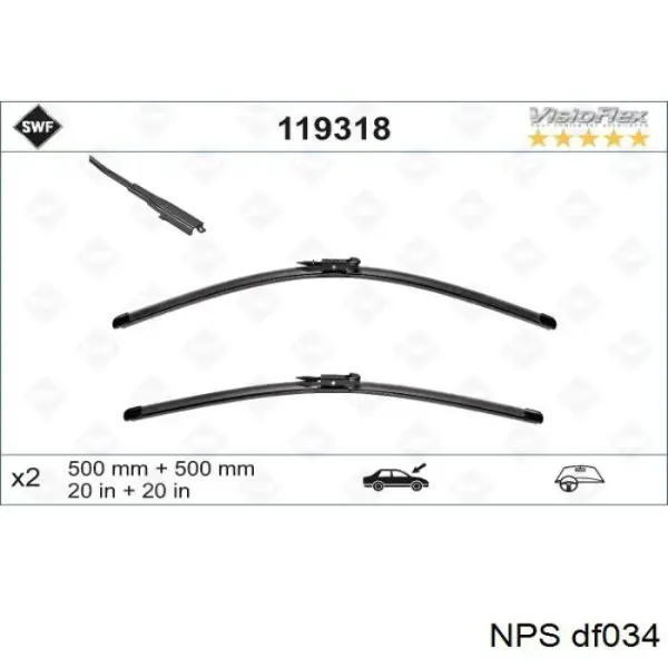 Juego de limpiaparabrisas de luna delantera, 2 piezas BMW 1 E81, E87