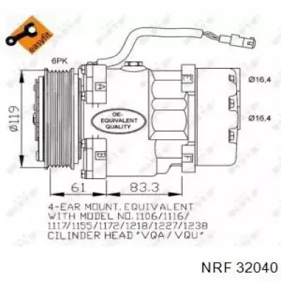 Compresor de aire acondicionado Peugeot 206 2A/C