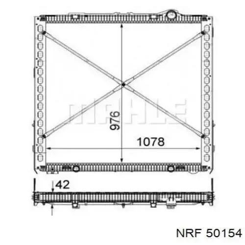 Radiador 2125896 DAF