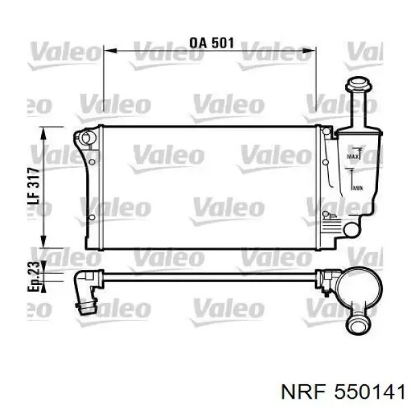 Radiador 25310D3550 Hyundai/Kia