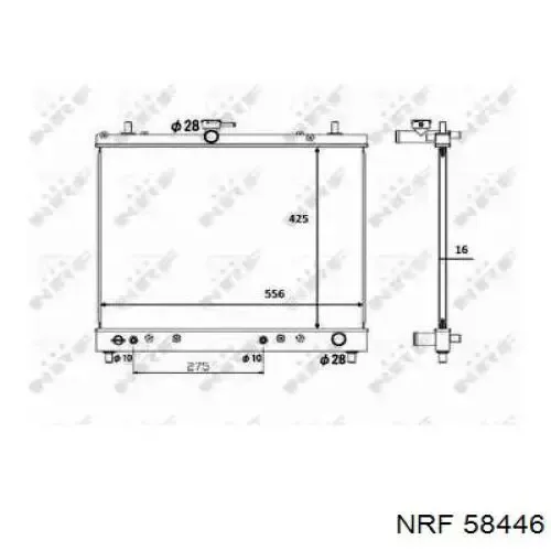 Radiador 701346 VALEO