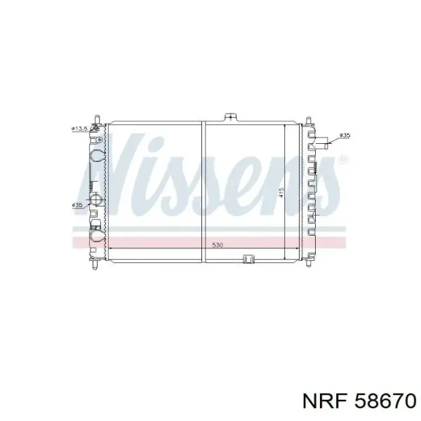 Radiador 551308A2 Polcar
