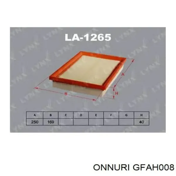 Filtro de aire GFAH008 Onnuri
