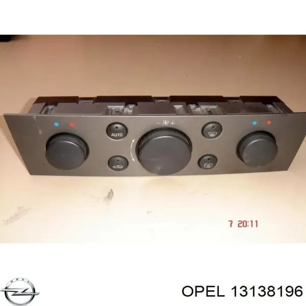 Unidad de control aire acondicionado 13138196 Opel