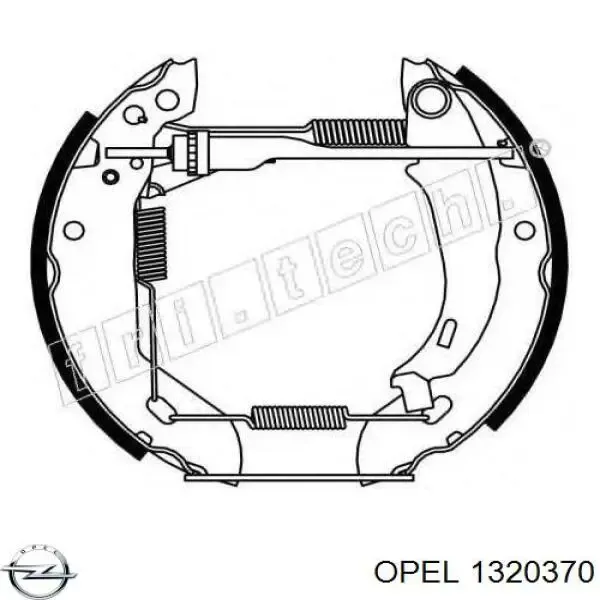Parrilla 1320370 Opel