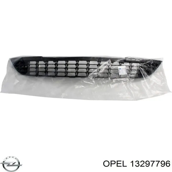 Rejilla central del parachoques delantero 13297796 General Motors
