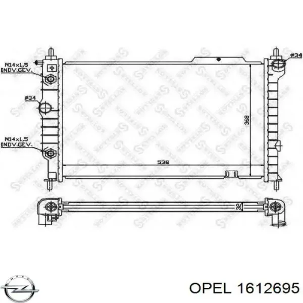 Sensor ABS delantero Opel Astra 51, 52, F35, M35
