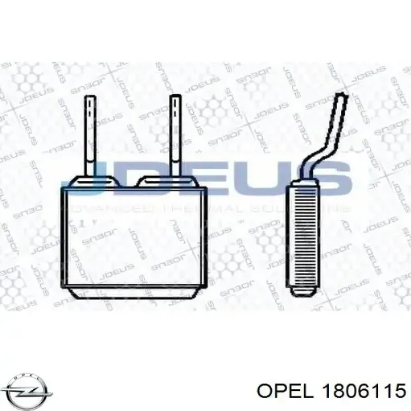 Radiador de calefacción Opel Astra 51, 52, F35, M35