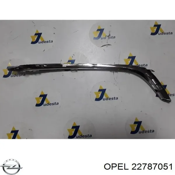 Moldura de parachoques delantera izquierda 22787051 Opel