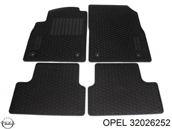 Alfombrillas 32026252 Opel